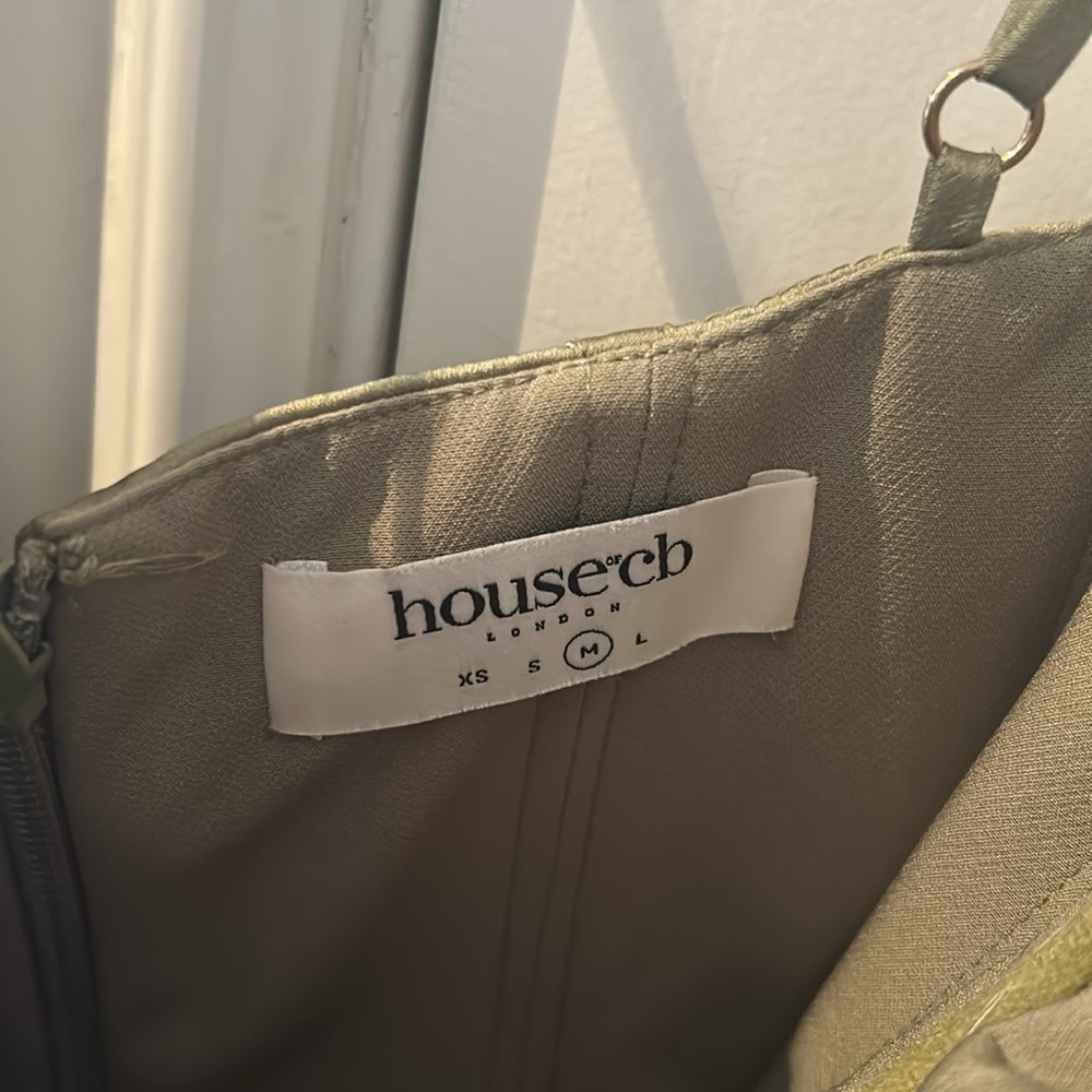 House of CB Olive Green Corset Midi Dress - Picture 8 of 16